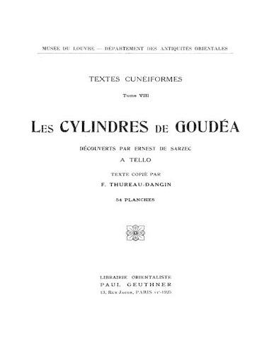 Les Cylindres de Goudea