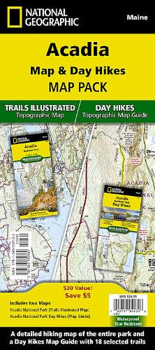 Acadia National Day Hikes and National Park [Map Pack Bundle]