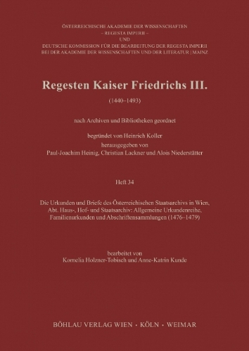 Regesten Kaiser Friedrichs III.
