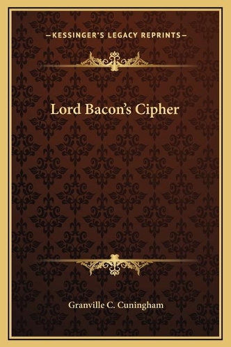 Lord Bacon's Cipher