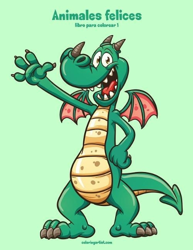 Animales felices libro para colorear 1