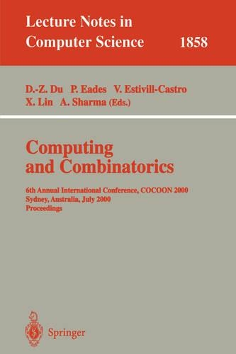 Computing and Combinatorics: First Annual International Conference, COCOON '95, Xi'an, China, August 24-26, 1995. Proceedings(959 Lecture Notes in Computer Science)