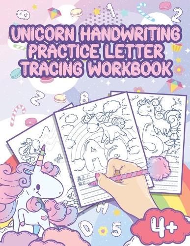 Unicorn Handwriting Practice Letter Tracing Workbook