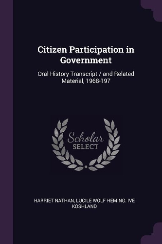 Citizen Participation in Government