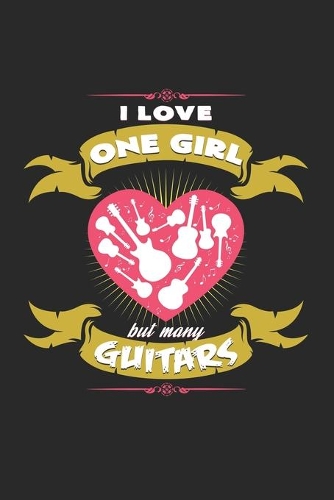 I love one girl but many guitars: 6x9 Guitar - grid - squared paper - notebook - notes