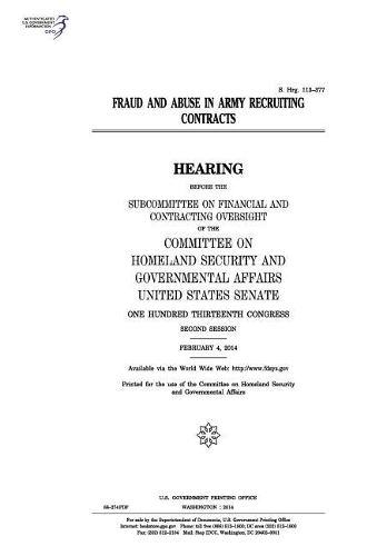 Fraud and Abuse in Army Recruiting Contracts