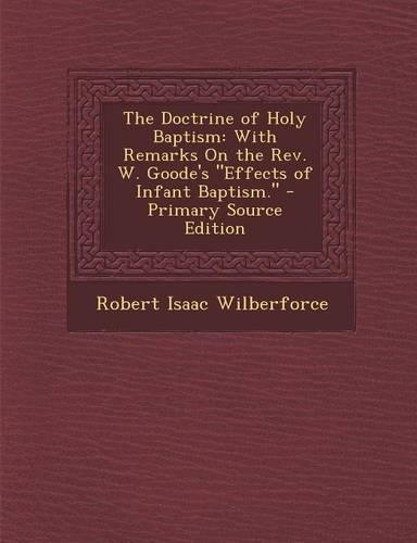 The Doctrine of Holy Baptism