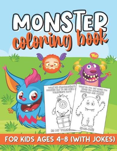Monster Coloring Book for Kids Ages 4-8