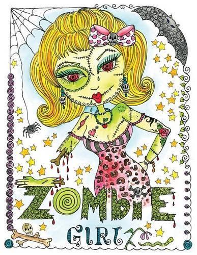 Zombie Girl Coloring Book: Zombie Girl Coloring book(English)