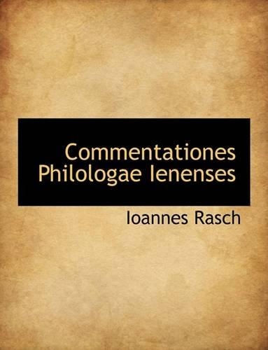 Commentationes Philologae Ienenses: (English)