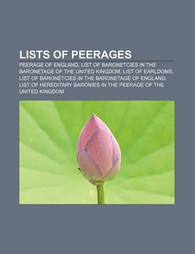 Lists of Peerages