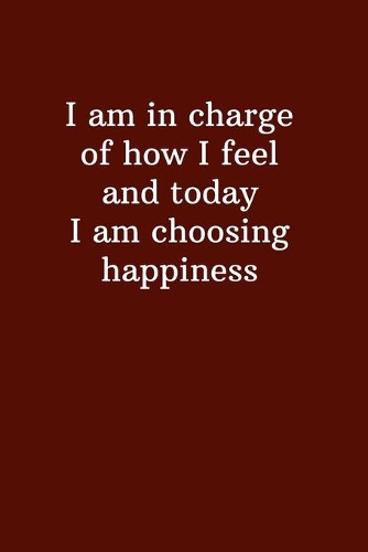 I am in charge of how I feel and today I am choosing happiness
