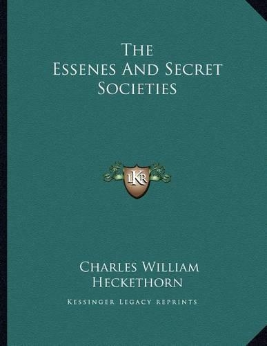 The Essenes and Secret Societies