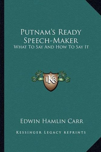 Putnam's Ready Speech-Maker