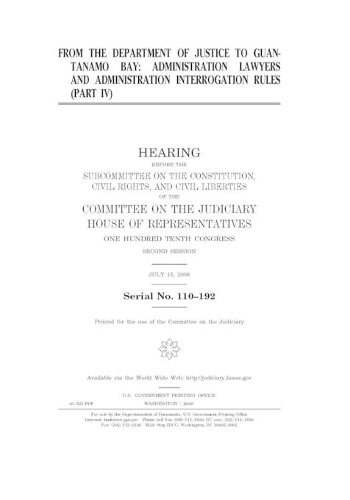 From the Department of Justice to Guantanamo Bay Pt. IV