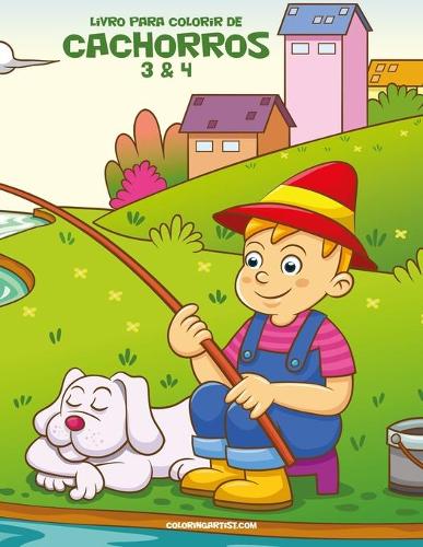 Livro para Colorir de Cachorros 3 & 4