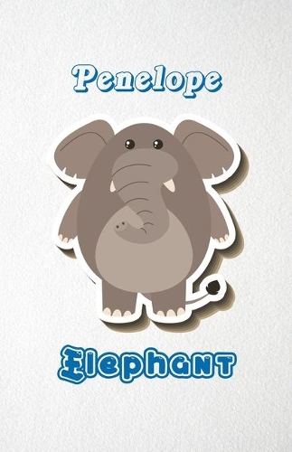 Penelope Elephant A5 Lined Notebook 110 Pages