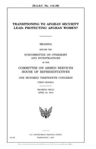 Transitioning to Afghan security lead