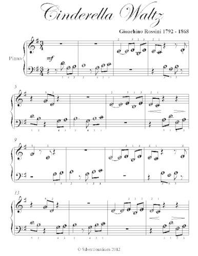 Cinderella Waltz Beginner Piano Sheet Music