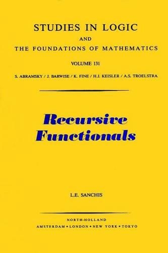 Recursive Functionals: (Studies in Logic and the Foundations of Mathematics)