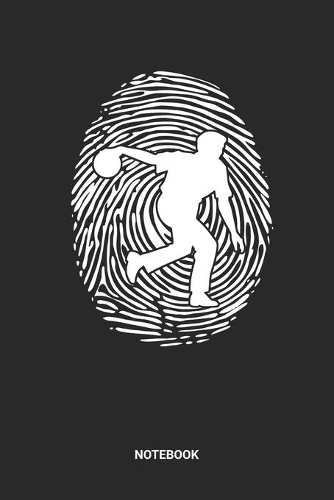 Notebook: Dotted Lined Bowling Themed Notebook (6x9 inches) ideal as a fingerprint DNA Journal. Perfect as a Bowl-O-Rama Target Sports Book for every Bowler a