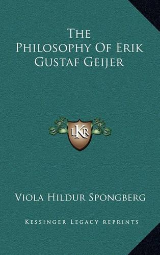 The Philosophy of Erik Gustaf Geijer
