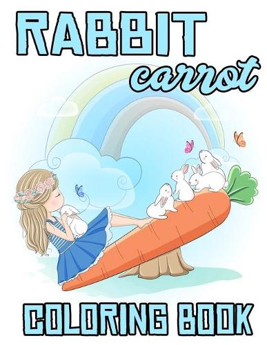 Rabbit carrot Coloring Book