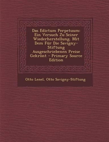 Das Edictum Perpetuum