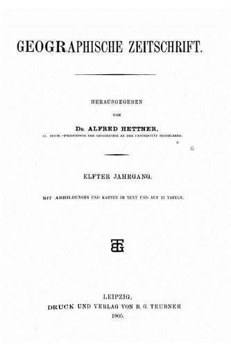 Geographische Zeitschrift: (German)