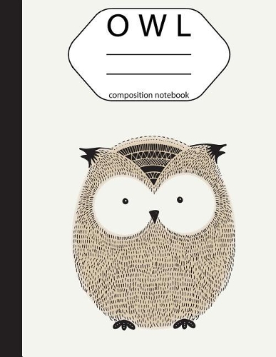 Composition Notebook: Owl Notebook Seamless (Softback) 8.5"x11" (108 Pages) - Wided Ruled Composition Notebook (School Notebook): Composition Notebook
