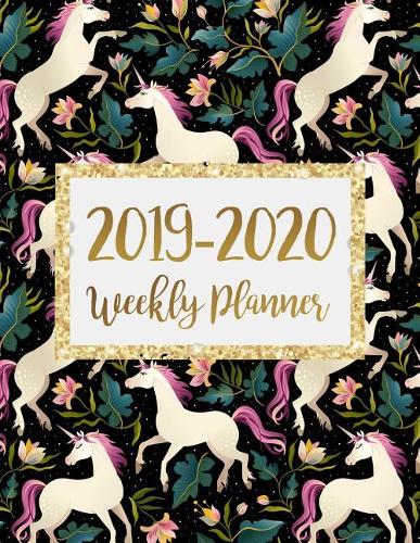 2019-2020 Weekly Planner: Two Years January 2019 to December 2020 Daily Weekly Monthly Calendar Planner With To Do List Unicorn Horse