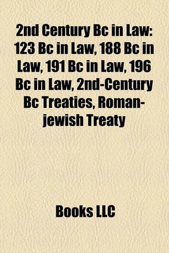2nd Century BC in Law