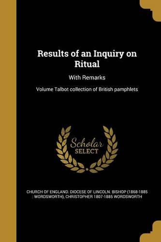 Results of an Inquiry on Ritual