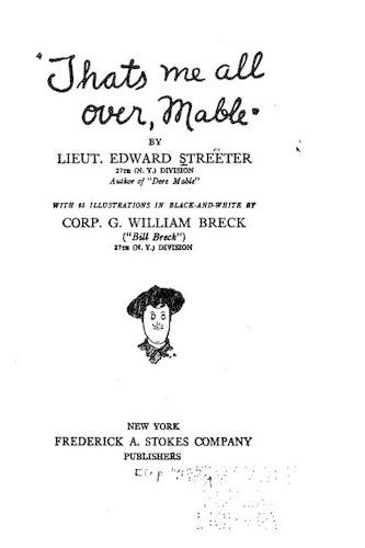 Thats me all over, Mable: (English)