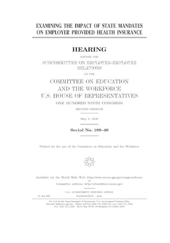 Examining the impact of State mandates on employer provided health insurance