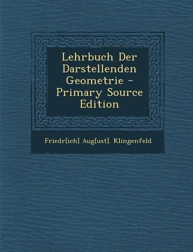 Lehrbuch Der Darstellenden Geometrie