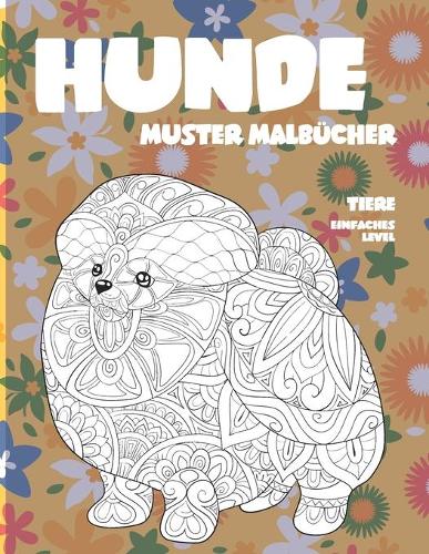 Muster Malbücher - Einfaches Level - Tiere - Hunde