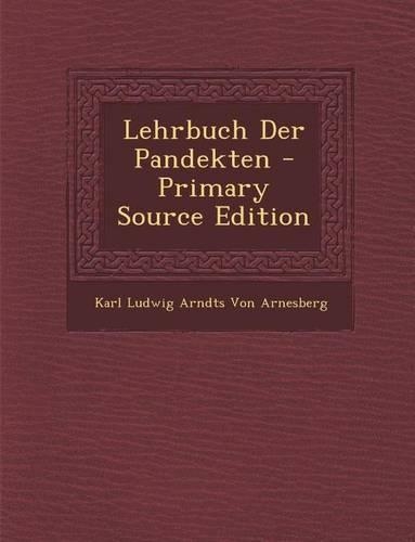 Lehrbuch Der Pandekten: (German)