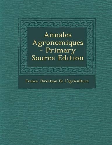 Annales Agronomiques