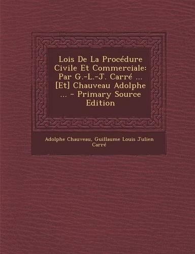 Lois de La Procedure Civile Et Commerciale