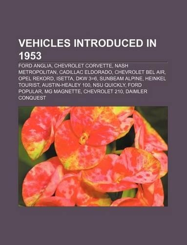 Vehicles Introduced in 1953