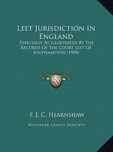 Leet Jurisdiction In England