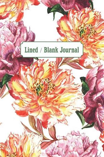 Lined / Blank Journal: Watercolor Peonies