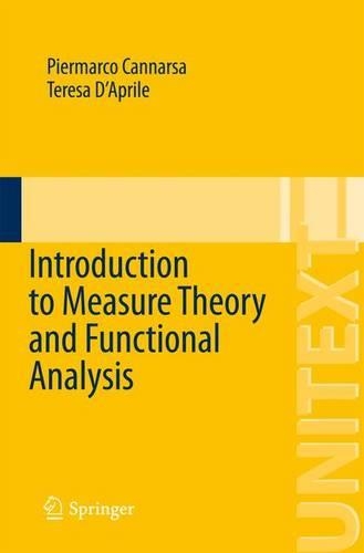 Introduction to Measure Theory and Functional Analysis: (89 UNITEXT)