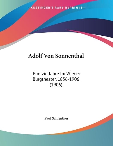 Adolf Von Sonnenthal