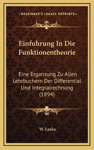 Einfuhrung In Die Funktionentheorie