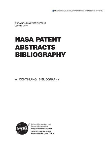 NASA Patent Abstracts: A Continuing Bibliography. Supplement 56
