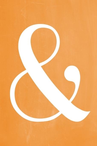 Pastel Chalkboard Journal - Ampersand (Orange)