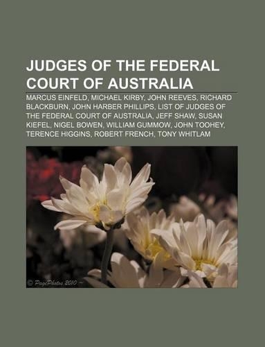 Judges of the Federal Court of Australia: Marcus Einfeld, Michael Kirby, John Reeves, Richard Blackburn, John Harber Phillips(English)