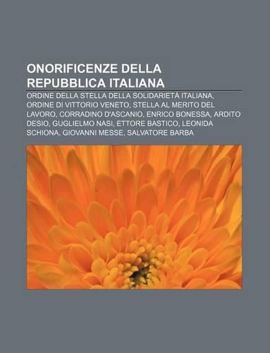 Onorificenze Della Repubblica Italiana